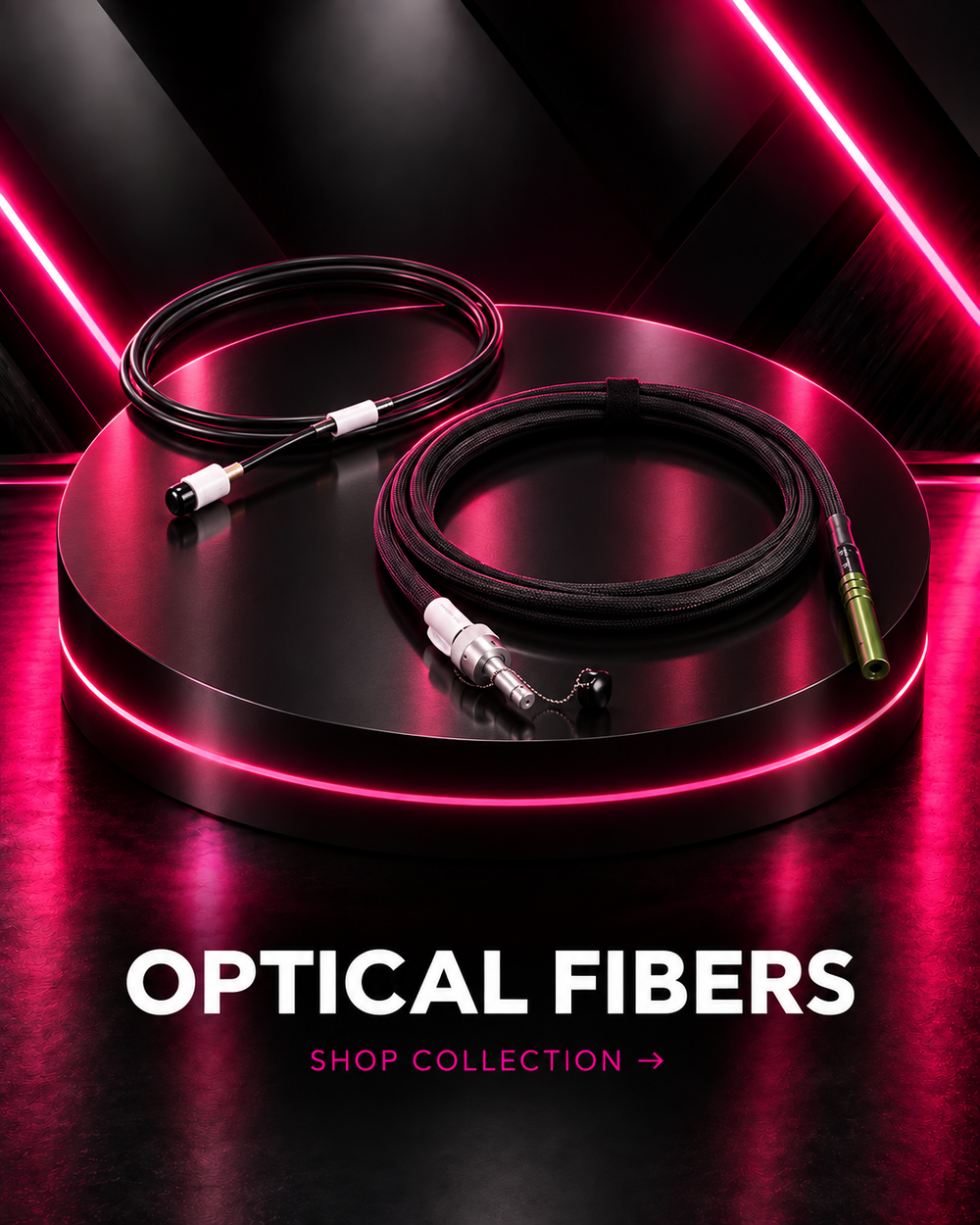 Laser optical fibers