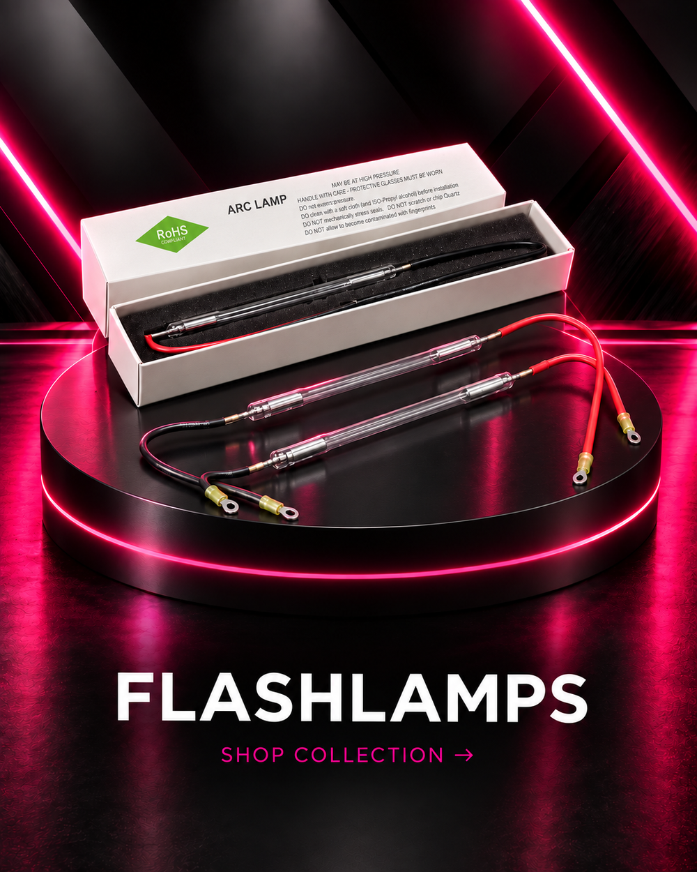 Laser flash lamps